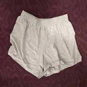 Light Grey Cotton Shorts